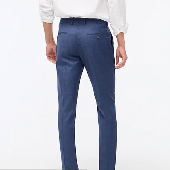 J CREW Marina blue Thompson suit pants in worsted wool - Picture 3 of 8